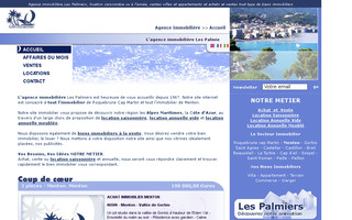 immo-les-palmiers.com website preview