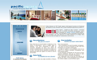 pacificagency.mc website preview