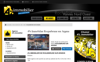 roquebrune.4immobilier.tm.fr website preview