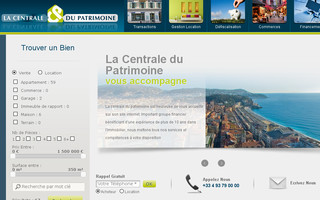 lacentraledupatrimoine.com website preview