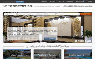 nice-properties.fr website preview