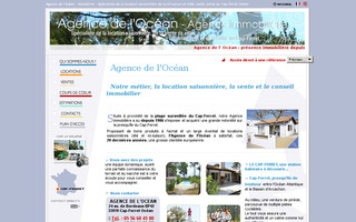 immocapferret-ocean.com website preview