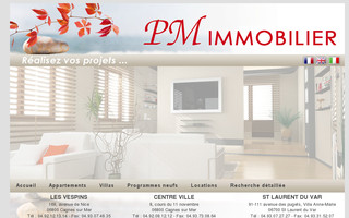 pmimmobilier.com website preview