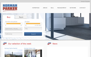 normanparker.fr website preview