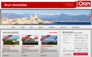 brunimmobilier.com website preview