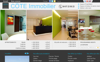 cote-immobilier.fr website preview