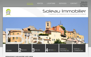 soleau-immobilier.fr website preview