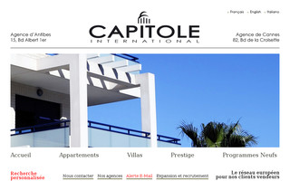 capitoleinternational.com website preview
