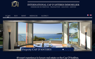 capdantibes-immobilier.com website preview