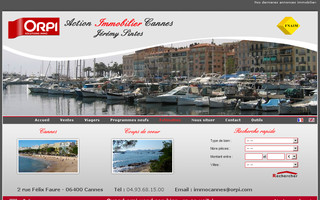 immocannes.fr website preview