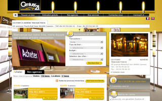 century21riviera.fr website preview