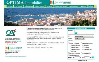 optima-immobilier.com website preview