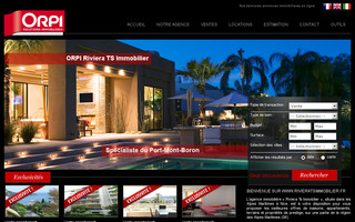 rivieratsimmobilier.fr website preview