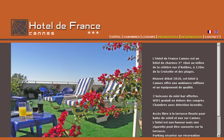 hotel-de-france-cannes.com website preview
