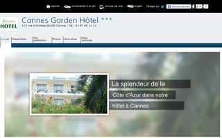cannes-garden-hotel.com website preview