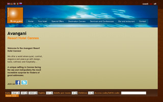 avanganihotelcannes.com website preview