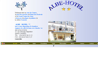 albe-hotel.fr website preview