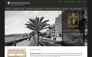 intercontinental-carlton-cannes.com website preview