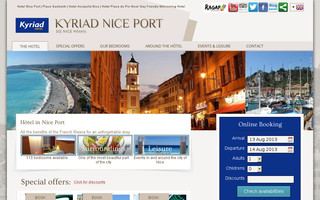 hotel-nice-port.com website preview