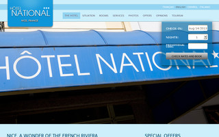 hotelnationalnice.com website preview
