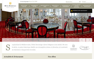 fr.hotelhermitagemontecarlo.com website preview