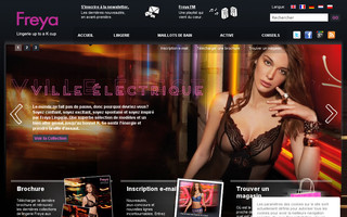 freyalingerie.fr website preview