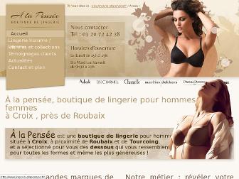 lingerie-alapensee.fr website preview