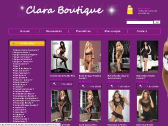 clara-boutique.fr website preview