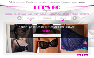 letsgolingerie.com website preview