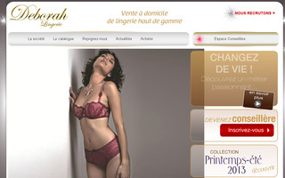 deborahlingerie.com website preview