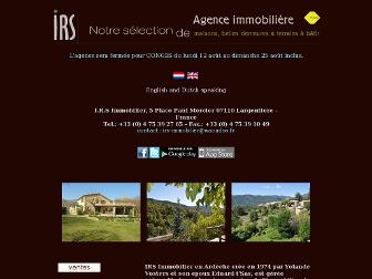 irs-immobilier.com website preview