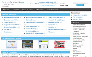 annuaireimmobilier.net website preview