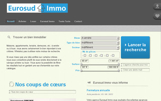 eurosud-immobilier.com website preview