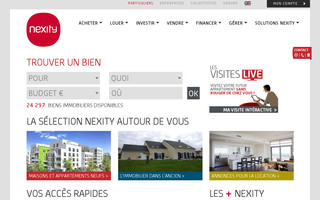 nexity.fr website preview