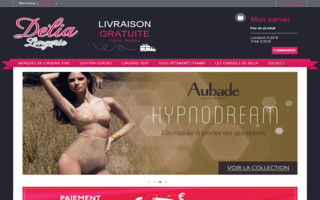 delia-lingerie.fr website preview