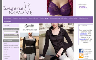 lingerie-mauve.com website preview