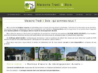 maisonstradibois.fr website preview