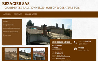 bezacier.fr website preview
