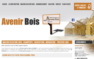 avenir-bois-86.com website preview