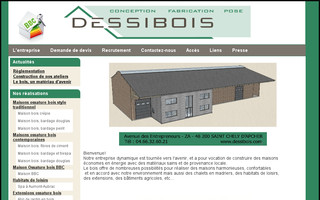 dessibois.com website preview