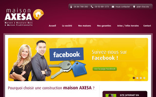 maisonaxesa.fr website preview