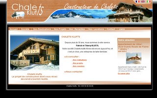 chalets-klufts.com website preview