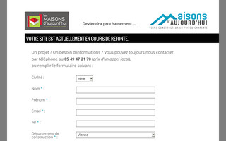 maisonsdaujourdhui.com website preview