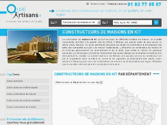 maison-kit.quali-artisans.fr website preview
