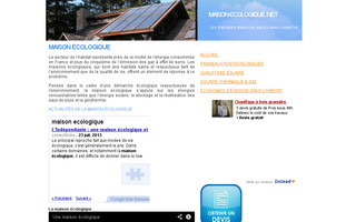 maison-ecologique.net website preview