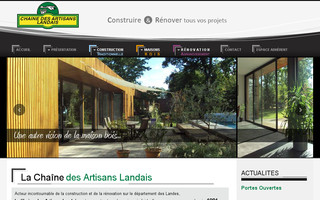 chaine-artisans-landais.com website preview