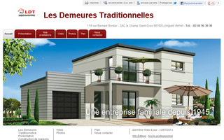 lesdemeurestraditionnellesldt.fr website preview