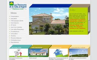 demeures-cote-dargent.com website preview