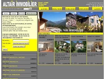 altair-immobilier.com website preview