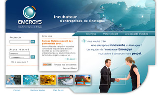 incubateur-emergys.fr website preview